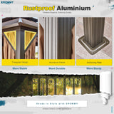 EROMMY 12'x20' Hardtop Gazebo, Galvanized Steel Metal Double Roof Aluminum Gazebo with Curtain and Netting, Brown Permanent Pavilion Gazebo with EROMMY