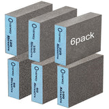 Onarway Sanding Blocks 6 Pack Wet and Dry Dual-use Sanding Sponges, Coarse and Fine - 60/80/100/120/180/220 Grits 6 Different Specifications, Onarway