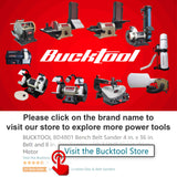 Bucktool Combo 2" x 42" Belt Sander 6" Bench Grinder, Knife Sharpener with Large Work Table BG2600 Upgraded Model Bucktool