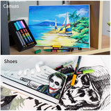 ZEYAR Premium Acrylic Paint Pen, Water Based, Extra Fine Point, 18 Colors, Odorless, Acid Free and Safe, Opaque Ink, Environmental Friendly, AP ZEYAR