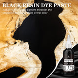 Black Epoxy Resin Pigment Paste - 3.4 fl.oz / 100ml High Concentrated Black Resin Dye Paste for Resin Art, River Table, UV Resin Jewelry Making - DecorRom