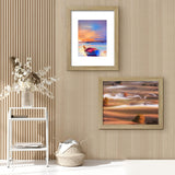 LUCKYLIFE 16x20 Frames, 16x20 Picture Frame for Wall, Display Pictures 11x14 with Mat or 16x20 without Mat, Pack of 2, Natural Woodgrain LUCKYLIFE