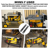 N506977 Table Saw Wrench,Replacement Table Saw Wrench for DeWalt DWE7485 DWE7490X DWE7491RS DWE7499GD Compatible With DeWalt N506977(2 pack) VIDABTE