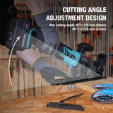 DURATECH Circular Saw, 20V 4-1/2 Inch Mini Circular Saw with Battery, Charger, 3 Saw Blades(4-1/2”), Cordless Circular Saw for Tiles, Wood, Soft DURATECH