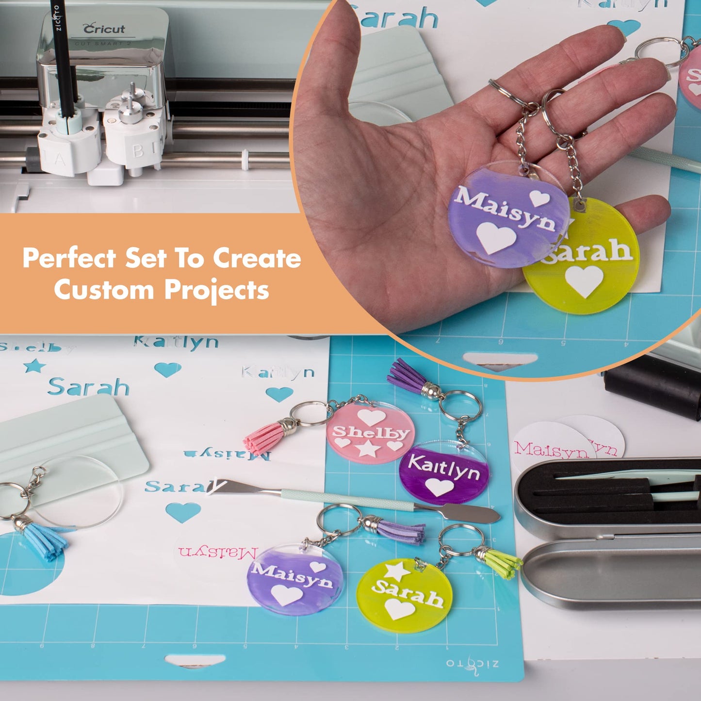 The Ultimate Accessories and Supplies Bundle for Cricut Makers and All Explore Air - The Perfect Bundle/Tool Kit for Beginners, Pros and Skilled - WoodArtSupply