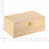 8.4” Unfinished Wooden Box by Make Market - Ready-to-Decorate Wood Box for Trinkets, Coins, Jewlery, Valuables - Bulk 12 Pack Make Market
