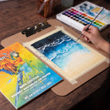 GenCrafts 100% Cotton Watercolor Paper Pad - A4 8.3x11.7" - 20 Sheets (140lb/300gsm) - Cold Press Acid Free Art Sketchbook Pad for Painting & GenCrafts