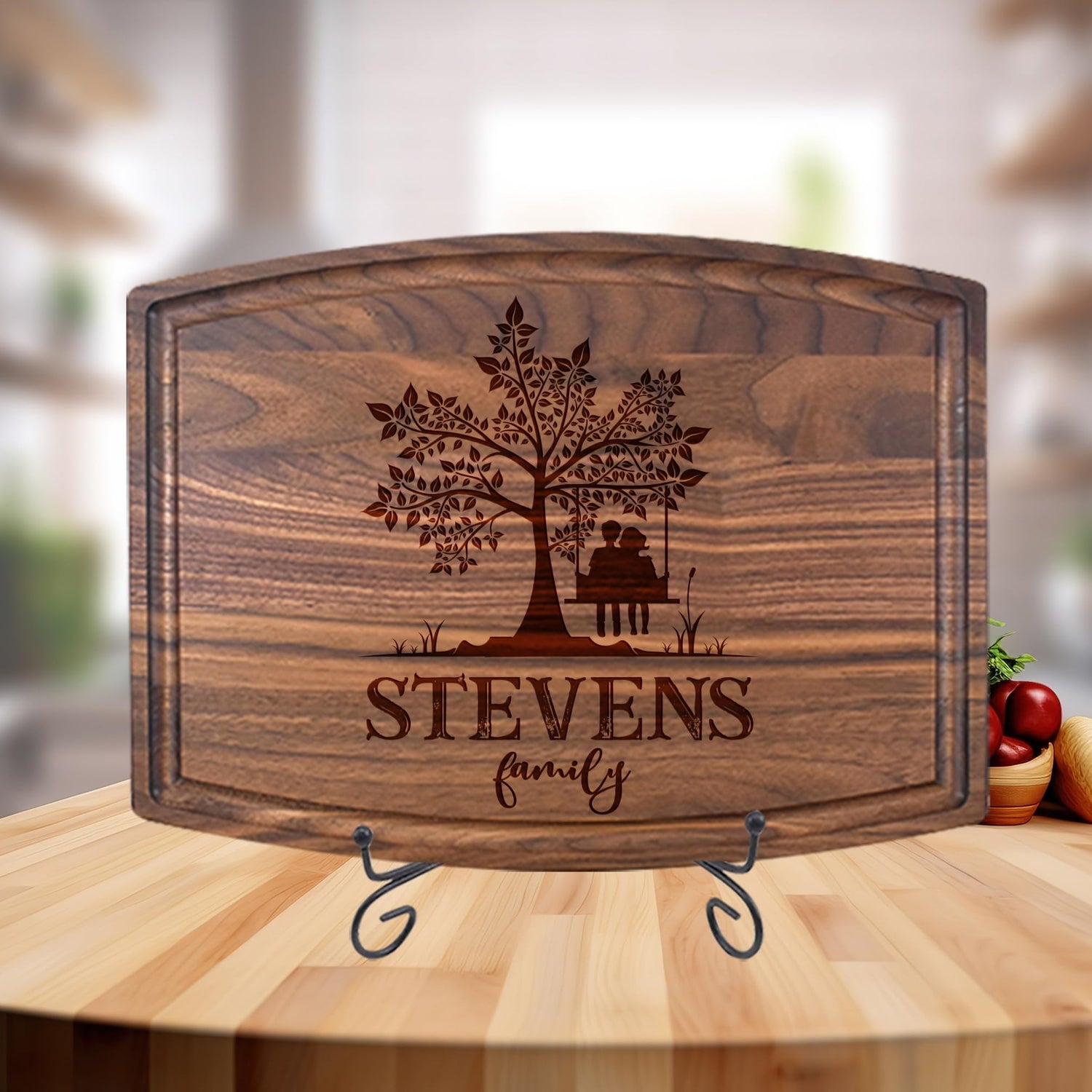 Silverhill Design Custom Wood Cutting Board Gift:Perfect Wedding & Anniversaries! Personalized Charcuterie Cheese Board for Couples, Friends, & Generic
