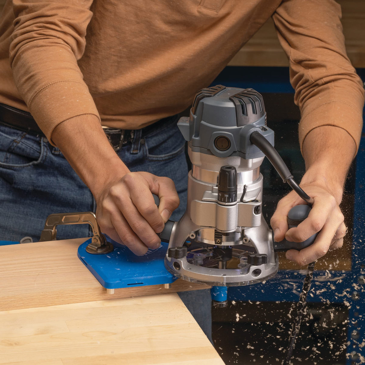 Kreg PRS1000 Corner Routing Guide Set - Corner Routing Guide - Use with Any Trim Router, Handheld Router, or Router Table - Router Woodworking Tool KREG