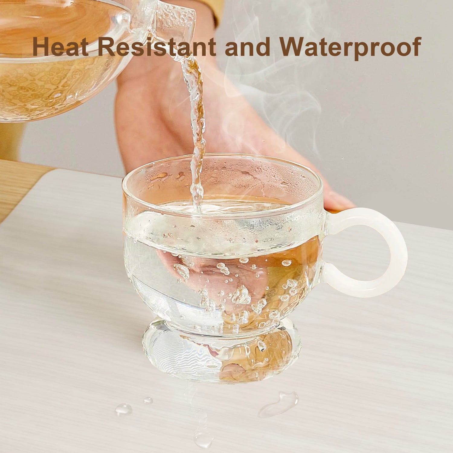 Silicone Placemats, Treerit 4 Pack Food-Grade Non-Slip Heat Resistant Silicone Mat, Countertop Protector, Silicone Mats for Kitchen Counter/Craft, Treerit