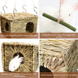 PStarDMoon Bunny Grass House-Hand Made Edible Natural Grass Hideaway Comfortable Playhouse for Rabbits, Guinea Pigs and Small Animals to Play,Sleep PStarDMoon