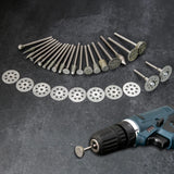 Diamond Burr Set for Dremel, Rotary Tool Grinding Cutting Wheel Stone Glass Tile Jewelry Engraving Rock Etching Masonry 1/8” Die Grinder Carving HOMEIDOL