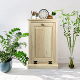 Peaceful Classics Tilt Out Trash Cabinet Without Drawer - Wooden Pull Out Cabinet, Decorative Trash Bin Cabinet for Kitchen, Bedroom, & Home Patio, Peaceful Classics