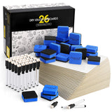 Magicfly Small White Boards, Dry Erase Board Pack of 26, Mini Whiteboards 9x12 Inches Double-Sided White Boards for Students Classroom Teachers Magicfly