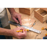 NOKKO Metal Ruler 6 Inch - Pack of 10 - Stainless Steel Ruler Set with Straight Edge Rulers - Precise Metric & Imperial Measurements - Ideal for NOKKO