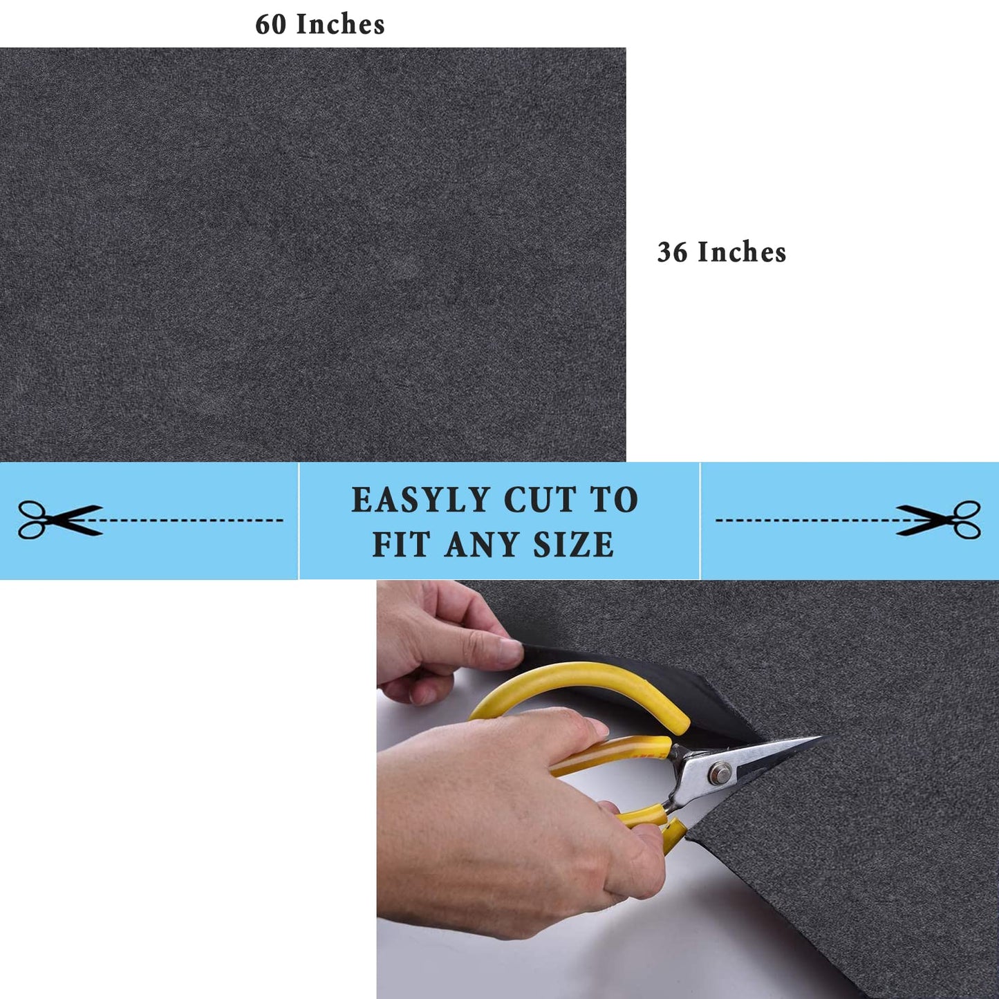 36X60 Iches Garage Mats Absorb Liquids Oil Drip Pan for Under Car Waterproof Rubber Backing Layer Oil Spill Mat Protects Floor from Spills Drips - WoodArtSupply