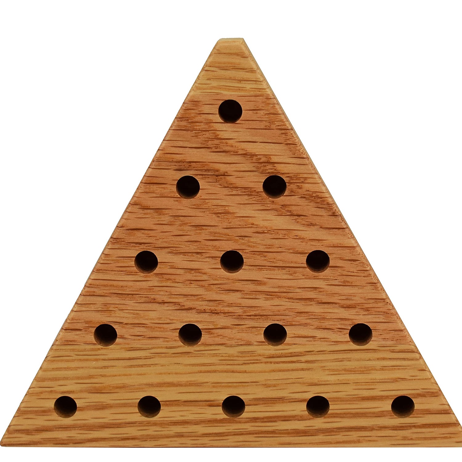 Solid Oak Wooden Peg Game Tricky Triangle by Cauff Cauff