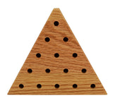 Solid Oak Wooden Peg Game Tricky Triangle by Cauff Cauff