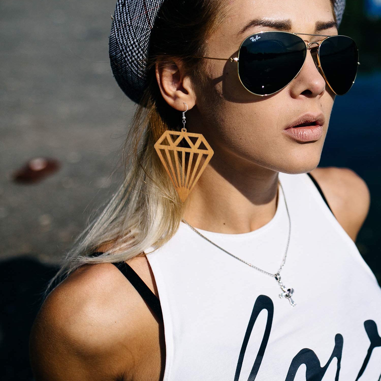 12 Pairs African Wooden Drop Earrings Bohemian Pendant Dangle Earrings Lightweight Ethnic Style Wood Earrings for Women (Chic Styles) Hicarer