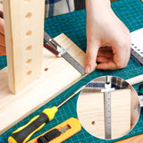 6 Inch 15 cm Pocket Ruler Flexible Precision Stainless Steel Ruler with Detachable Clips Stainless Steel Pocket Clip Scale Gauge Ruler Metric British Frienda