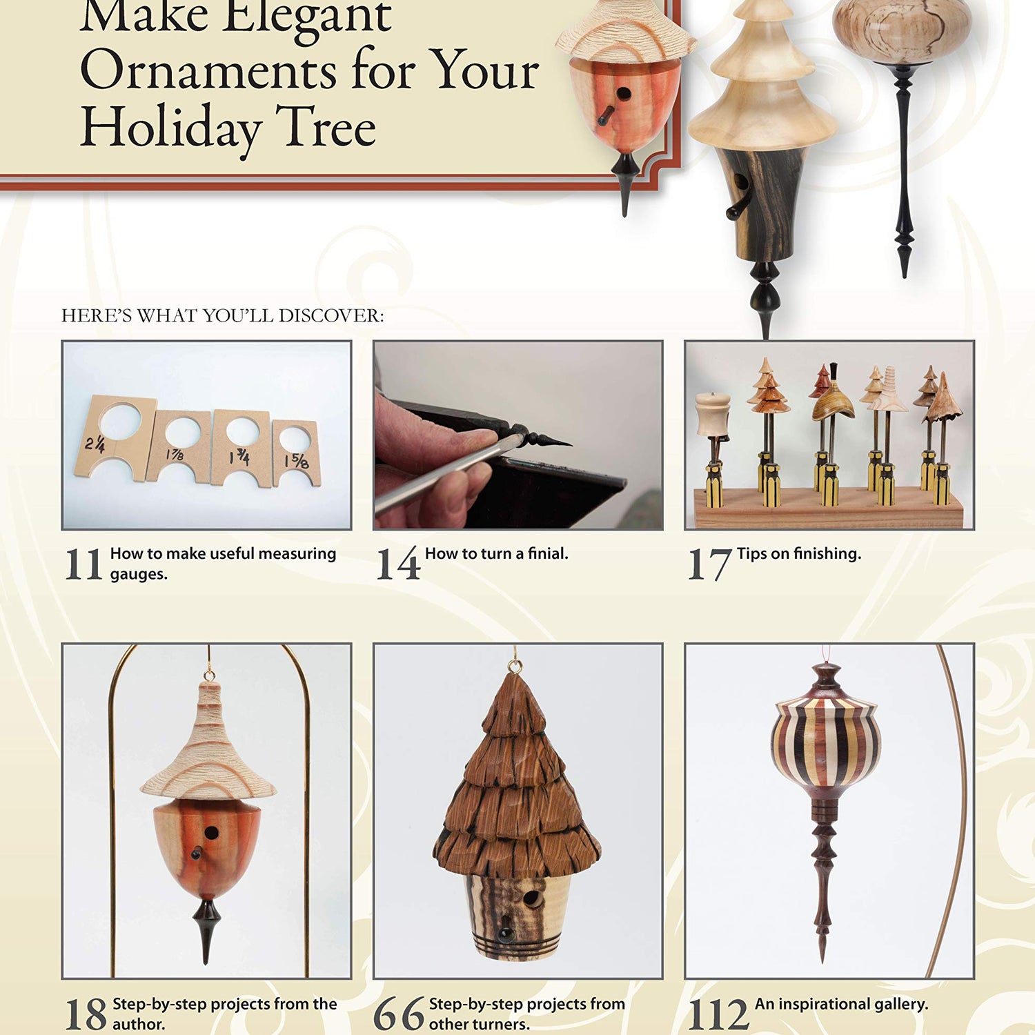 Woodturning Christmas Ornaments with Dale L. Nish (Fox Chapel Publishing) Step-by-Step Instructions & Photos for 12 Elegant Wood-Turned Pieces to Design Originals