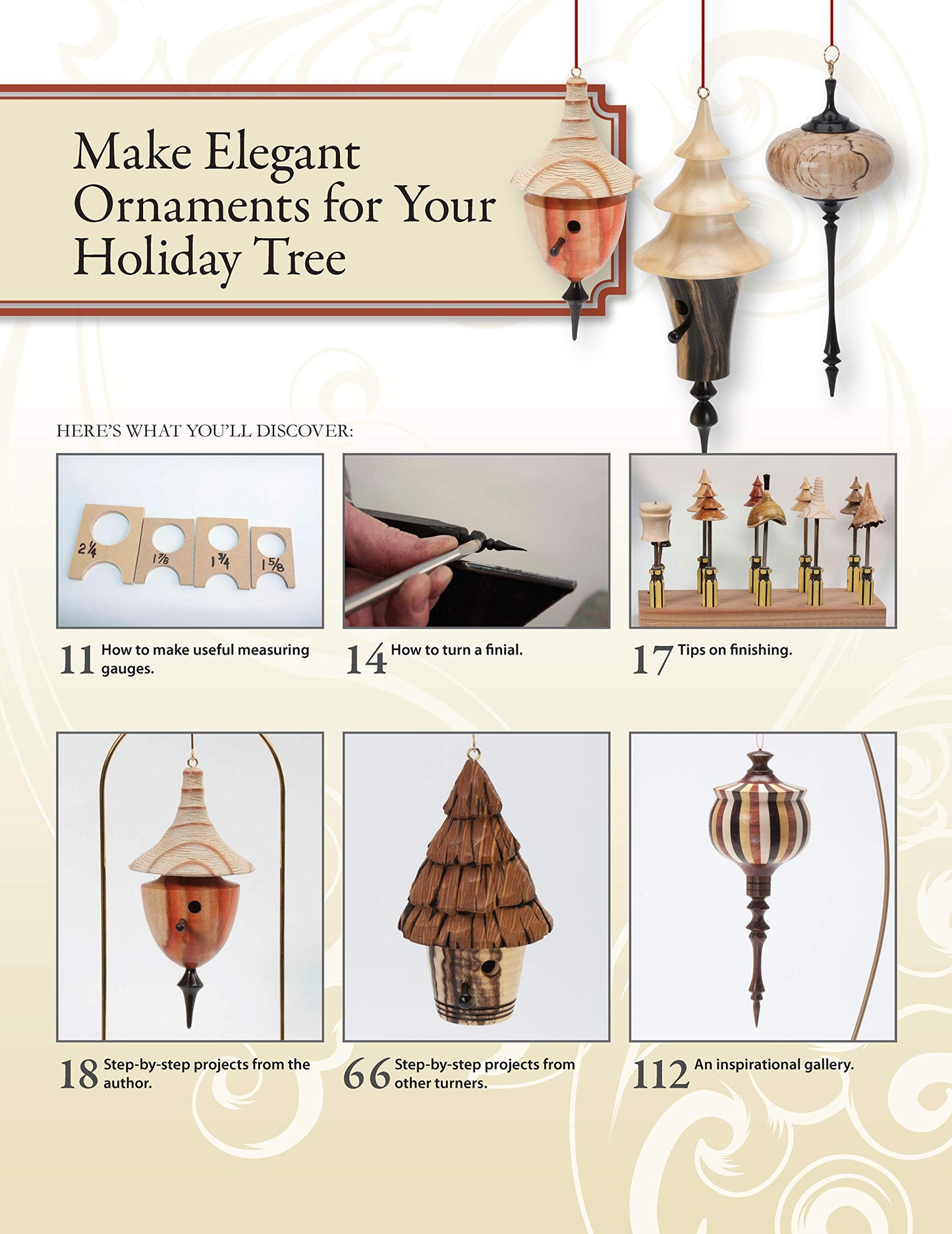 Woodturning Christmas Ornaments with Dale L. Nish (Fox Chapel Publishing) Step-by-Step Instructions & Photos for 12 Elegant Wood-Turned Pieces to