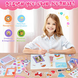 DIY Journal Kit for Girls Ages 8-12 - Girls Scrapbook Kit Gifts, DIY Journal Kit for Girls to Decorate Scrapbook, Journals for Writing, Scrapbook Kit Nexority
