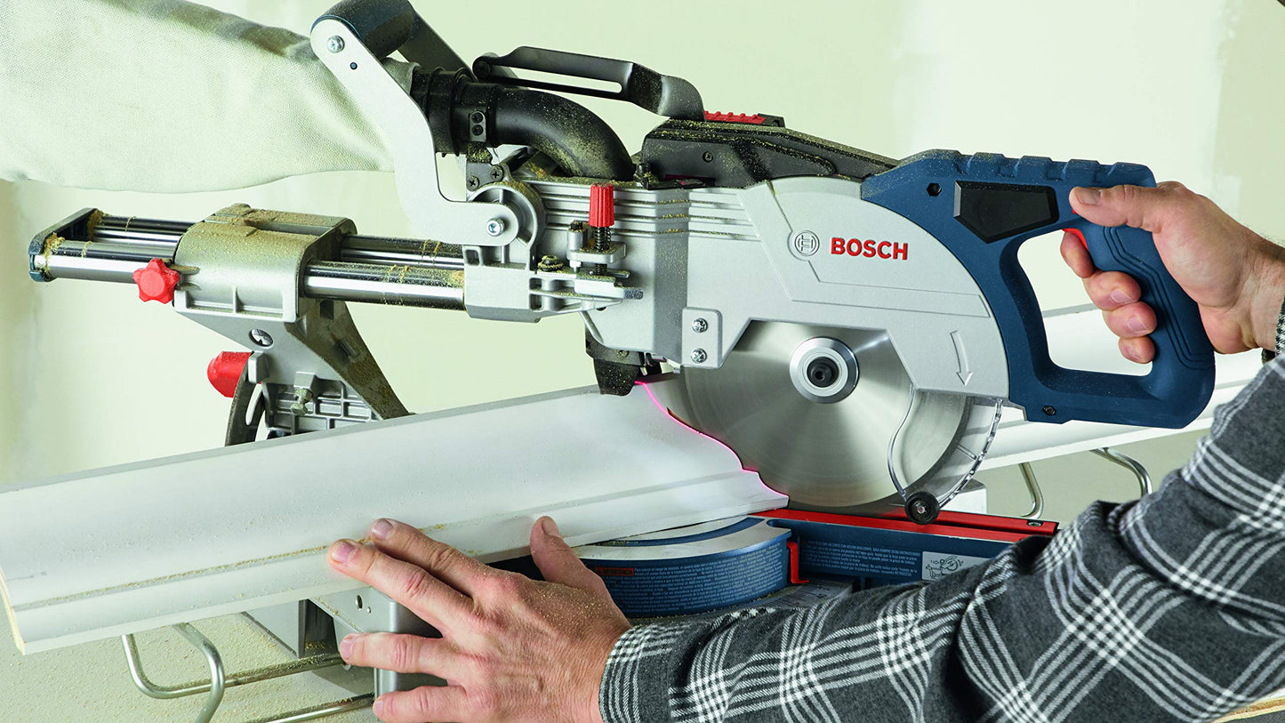 BOSCH GCM18V-08N 18V 8-1/2 In. Single-Bevel Slide Miter Saw (Bare Tool) - WoodArtSupply