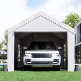 VEVOR Carport, 10x20ft Heavy Duty Car Canopy, Portable Garage with Roll-up Ventilated Windows & Removable Sidewalls, UV Resistant Waterproof VEVOR