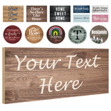 Custom Wood Signs Personalized Family Name Sign for Home Decor Customized Wooden Name Plaques Board with Text for Wall Art Door Kitchen Farmhouse SIMIEEK