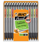BIC Xtra-Smooth Mechanical Pencil (MPP40MJ), Medium Point (0.7mm), Perfect for the Classroom and Test Time, 40-Count BIC