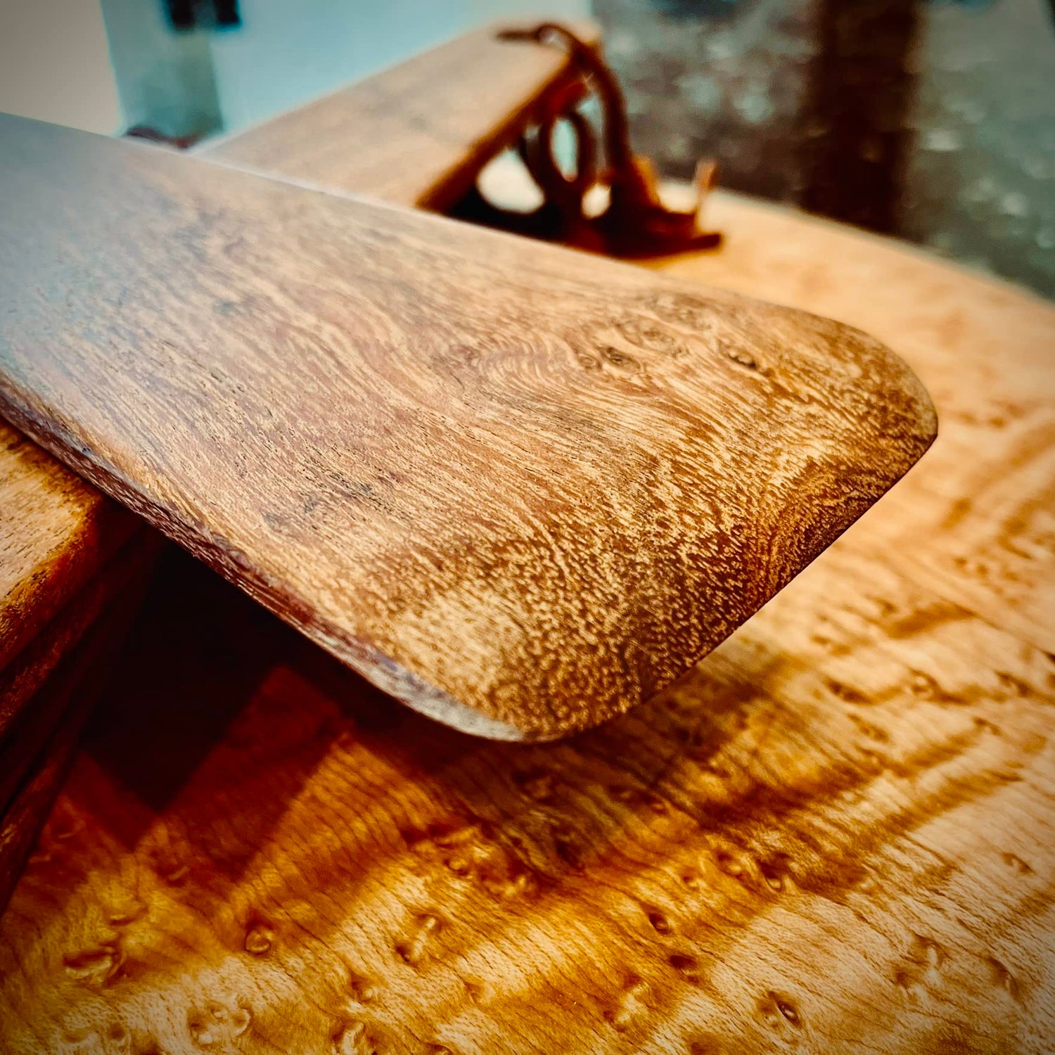 COWBOY SPATULA Mesquite Wood - Handmade in Texas, Made in USA, Perfect for cast iron cookware, steel cookware, nonstick cookware, Personalize it with WoodArtSupply