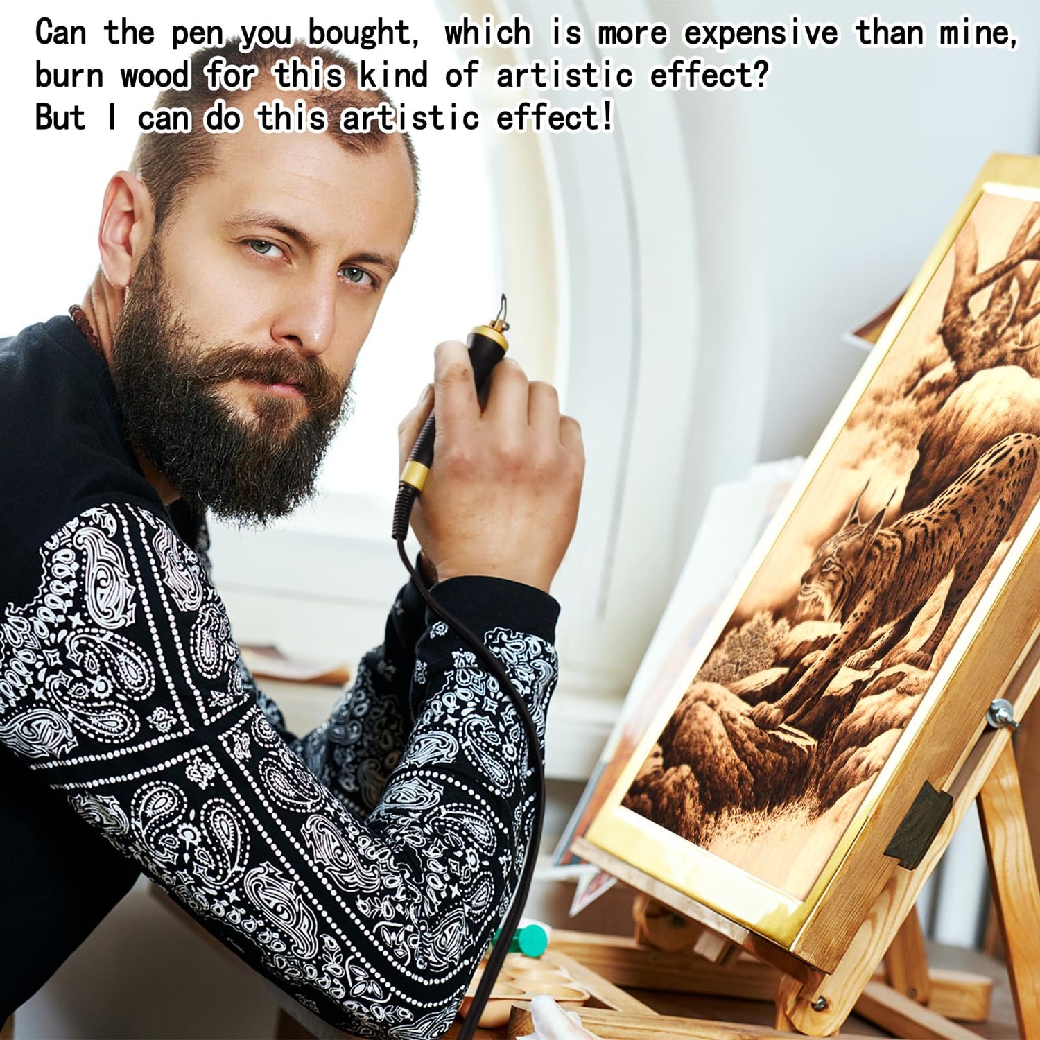 Wood Burning Kit,Wood Burning Tool,Digitally Adjustable Temperature Wood Burner Kit,Professional Wood Burner Tool Kit for Adults Beginners FIRElood