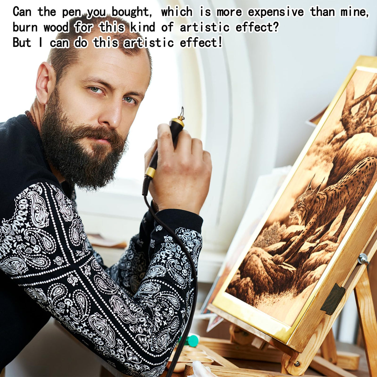 Wood Burning Kit,Wood Burning Tool,Digitally Adjustable Temperature Wood Burner Kit,Professional Wood Burner Tool Kit for Adults Beginners FIRElood