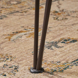 Christopher Knight Home Kama Patio Dining, Rectangular, 72", Acacia Wood Table Top, Rustic Iron Hairpin Legs, Teak Finish, Metal Christopher Knight Home