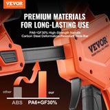 VEVOR Bar Clamps for Woodworking, 2-Pack 24" One-Handed Clamp/Spreader, Quick-Change F Clamp with 300 lbs Load Limit, High-strength Plastic and VEVOR