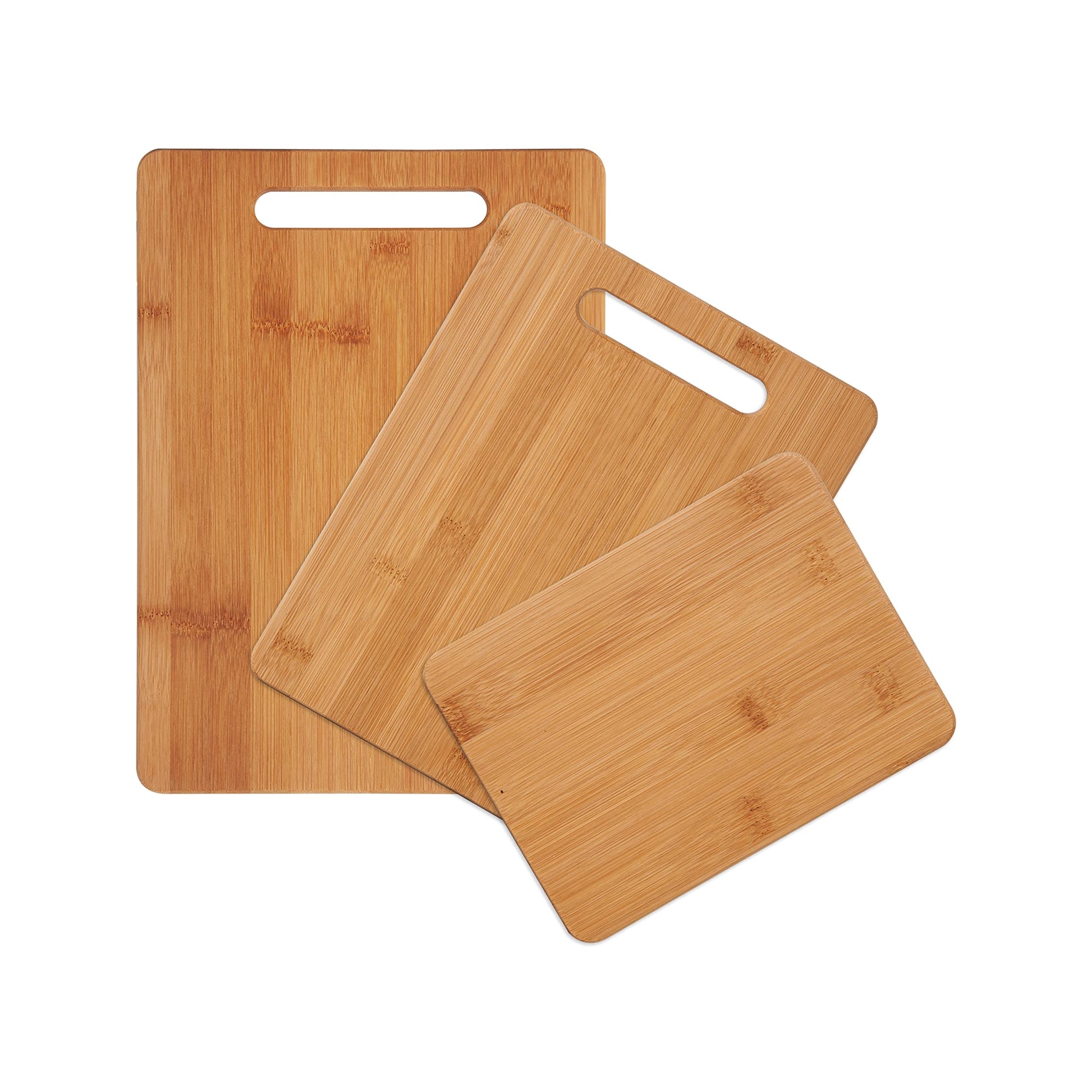 Farberware 3-Piece Wood Cutting Board Set, Reversible Chopping Boards for Meal Prep and Serving, Charcuterie Boards, Wooden Cutting Boards with - WoodArtSupply