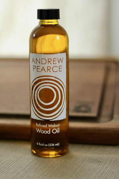 Andrew Pearce Premium Walnut Wood Oil Bowl Conditioner 8oz - Wooden Bowl and Cutting Board Oil - WoodArtSupply