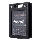 Trend 24 Piece Router Bit Starter Set, 1/4 Inch Shank, Tungsten Carbide Tipped, Storage Case Included, SET/SS24X1/4TC TREND
