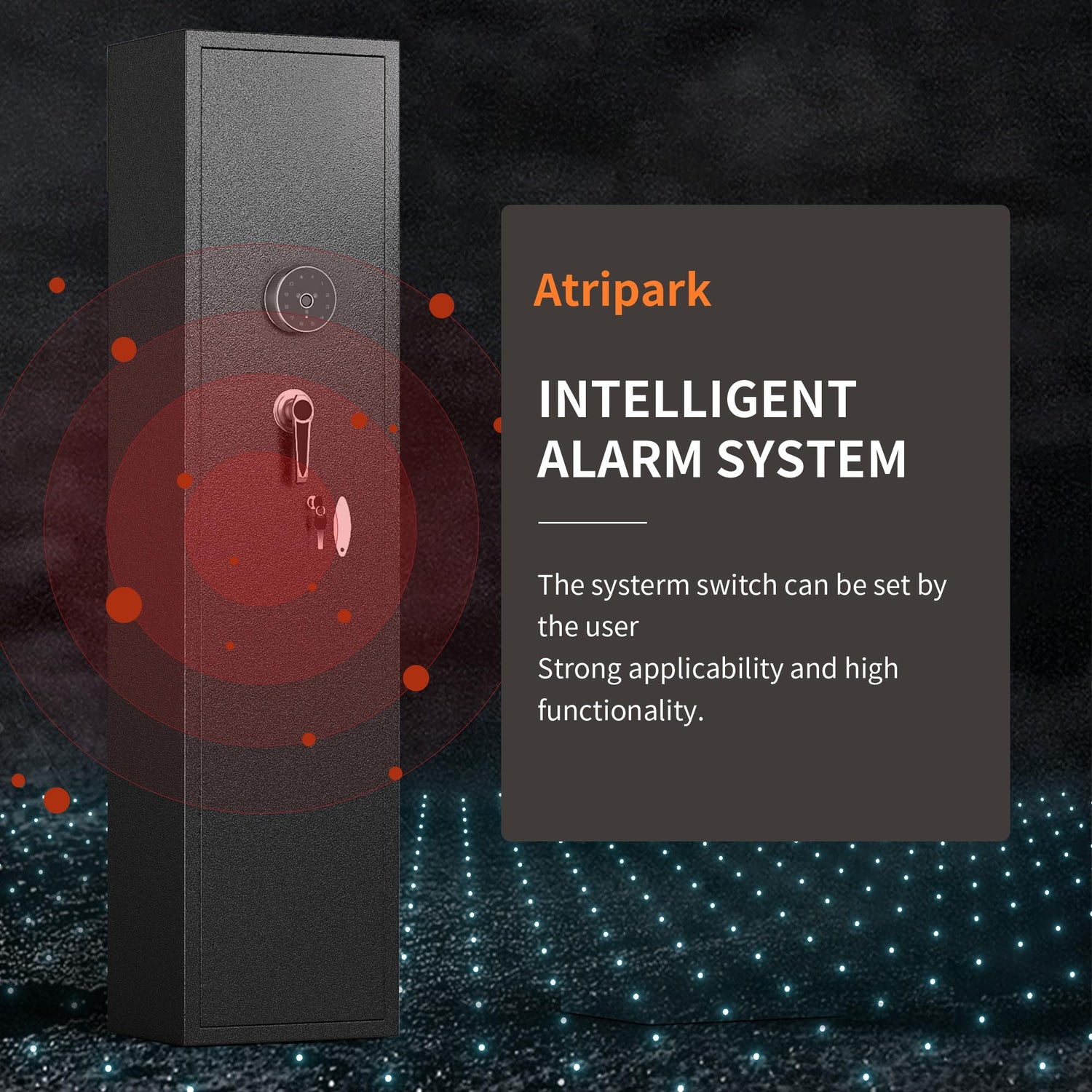 Pataku 5-6 Gun Safes for Home Rifle and Pistols, Gun Safe for Rifles and Shotguns, Gun Safe Rifle, Gun Locker for Rifles, Pockets and Removable Pataku