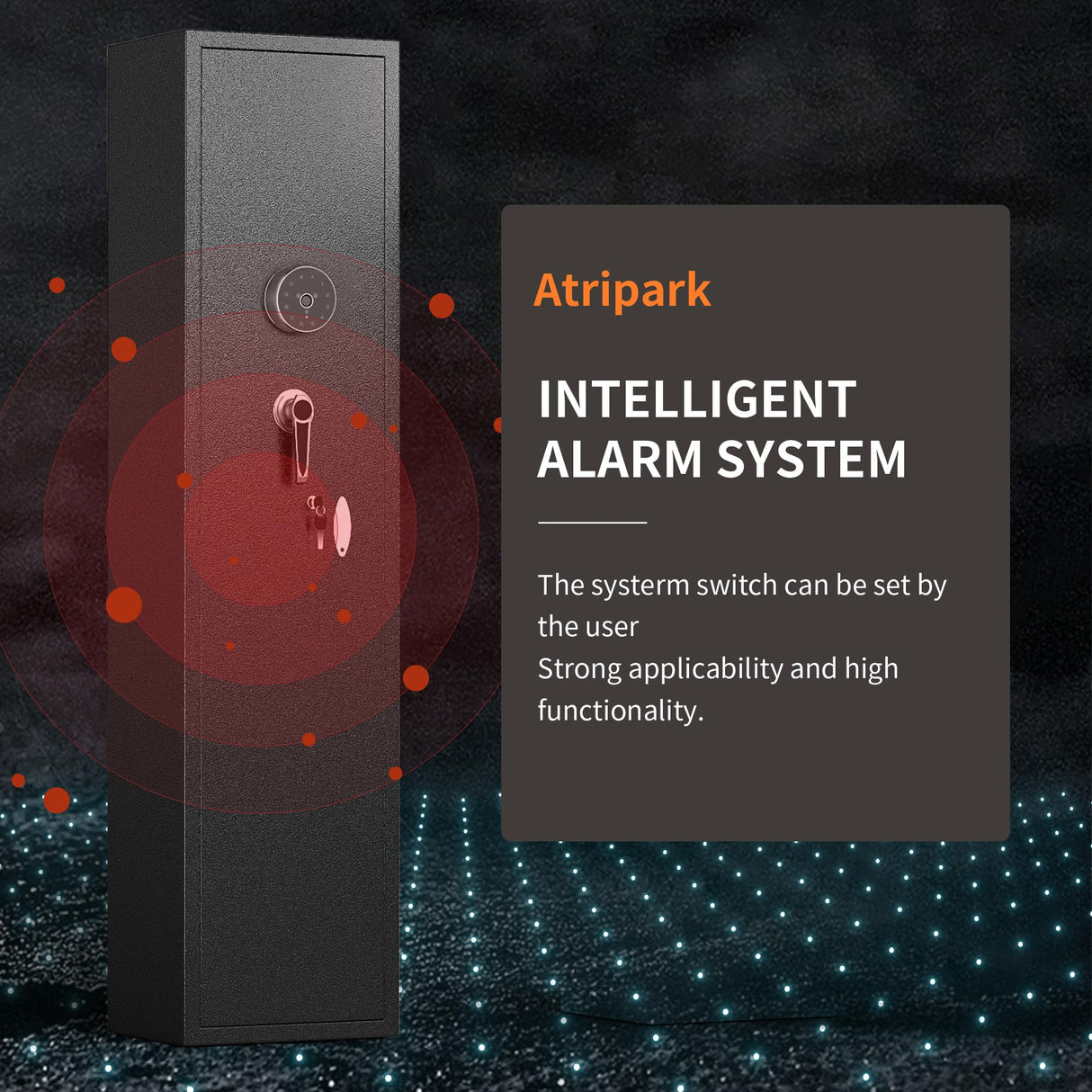 Pataku 5-6 Gun Safes for Home Rifle and Pistols, Gun Safe for Rifles and Shotguns, Gun Safe Rifle, Gun Locker for Rifles, Pockets and Removable Pataku