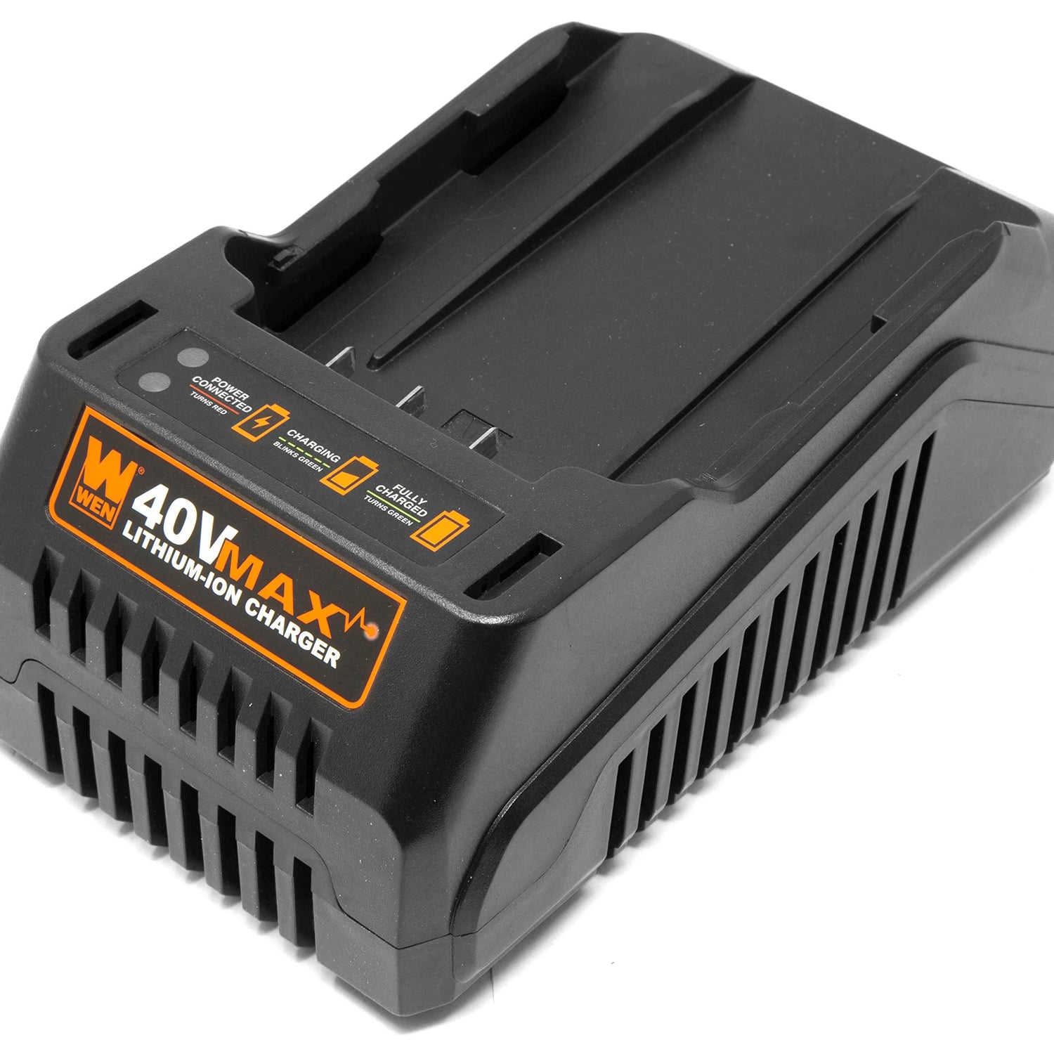 WEN 40400C 40V Max Lithium-Ion Quick Charger, Black WEN