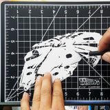 U.S. Art Supply 18" x 24" White/Blue Professional Self Healing 5-6 Layer Double Sided Durable Non-Slip Cutting Mat Great for Scrapbooking, Quilting, U.S. Art Supply
