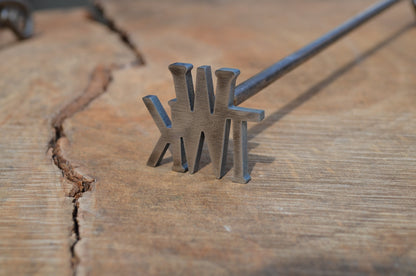 Custom Monogram Branding Iron – Unique Father's Day Gift by The Welded Keller - WoodArtSupply