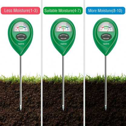 apine Soil Moisture Meter, Plants Moisture Meter, Plant Water Meter for Indoor/Outdoor plants, hydrometer for plants（Green）