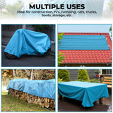 12'x20' Heavy Duty Tarp – Waterproof, 12mil Thick Tarp Cover - UV Resistant, Rip & Tear Proof with Metal Grommets – Multipurpose Use for Camping, Teal Elite