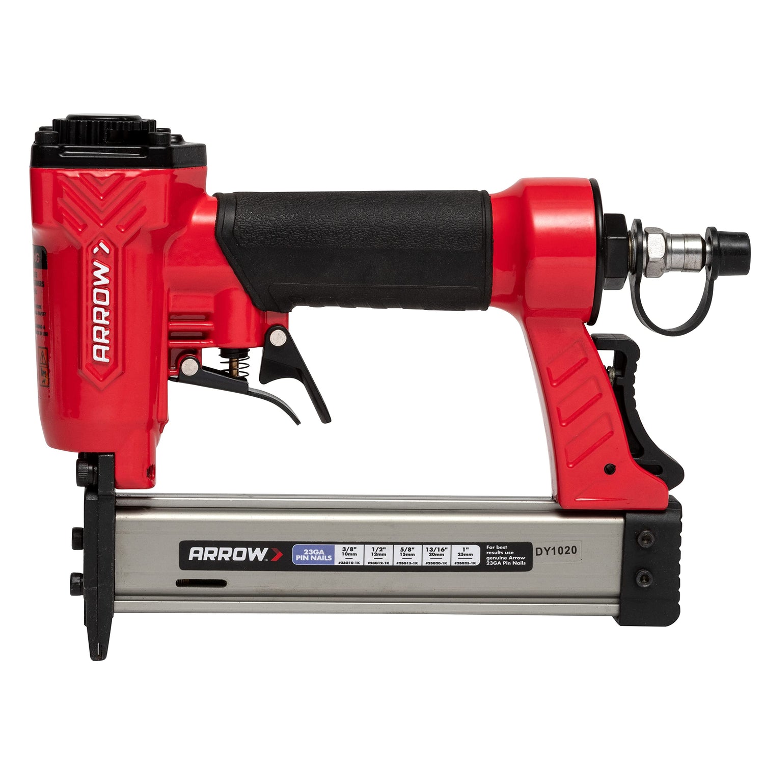 Arrow PT23G 23 Gauge Compact Pneumatic Pin Nail Gun, Oil-Free, Fits 3/8”, 1/2”, 5/8”, 13/16” and 1” Nails Arrow Fastener