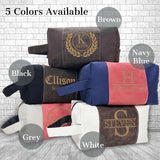 xrlsg Personalized Toiletry Bag for Men Custom Laser Engraved Travel Organizer Kit with Name Monogrammed Gift for Husband Boyfriend Dad xrlsg