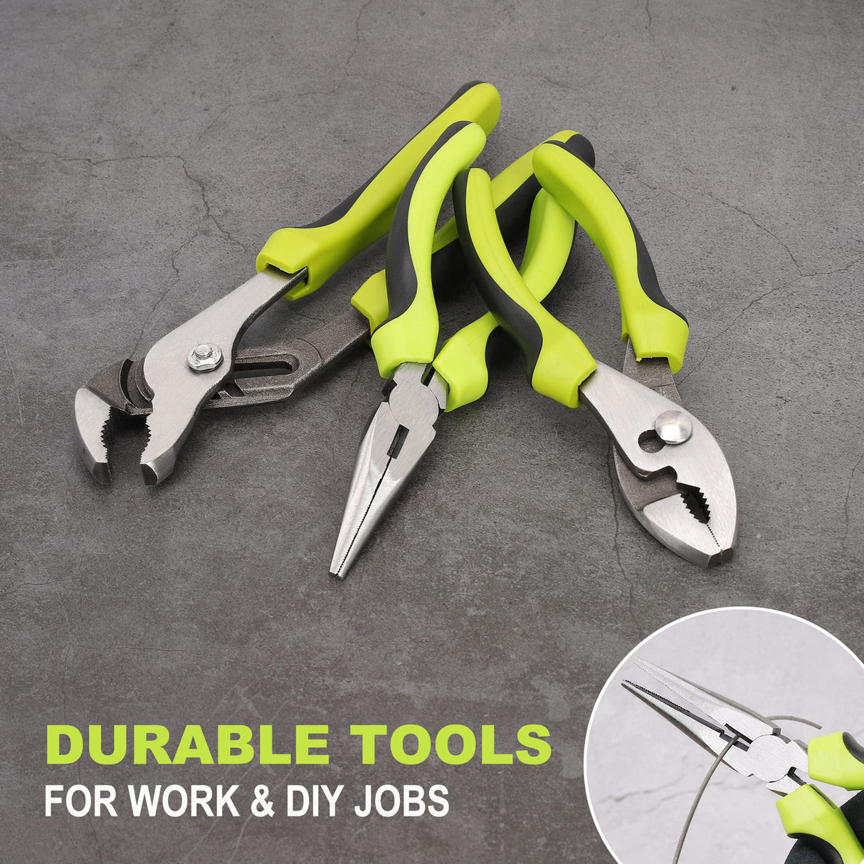 FASTPRO 220-Piece Home Tool Set, Household Repairing Tool Kit, with 12-Inch Wide Mouth Open Storage Tool Bag, Green FASTPRO