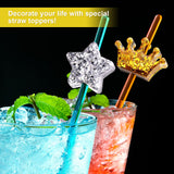 NiArt 8mm Straw Topper Epoxy Resin DIY Casting Silicone Mold Kit, 5 Molds with 14 Shapes NiArt